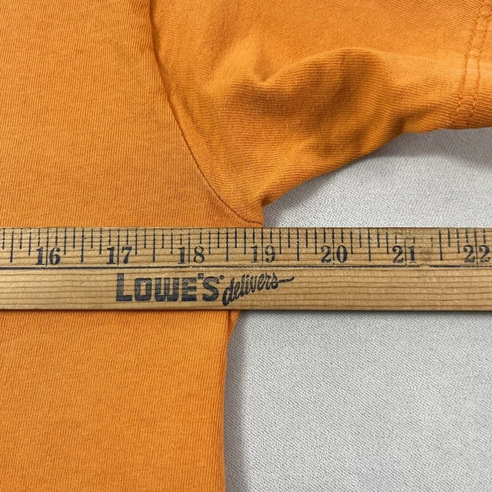 Vintage Nike T Shirt Men Large‎ Orange Embroidered Small Spell Out USA 90s